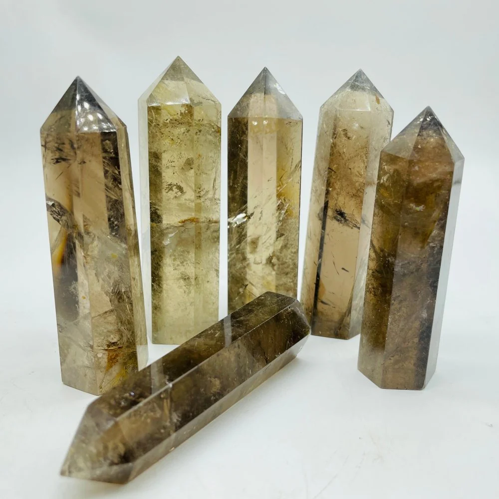 Smoky Quartz Crystal Point Tower Wholesale - Image 4