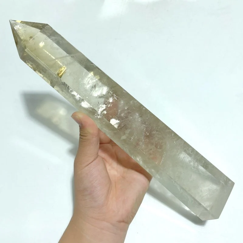 6 Pieces Tall Smoky Quartz Tower Point With Rainbow - Image 3