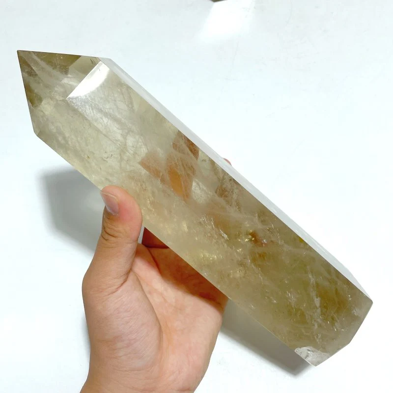 6 Pieces Tall Smoky Quartz Tower Point With Rainbow - Image 6