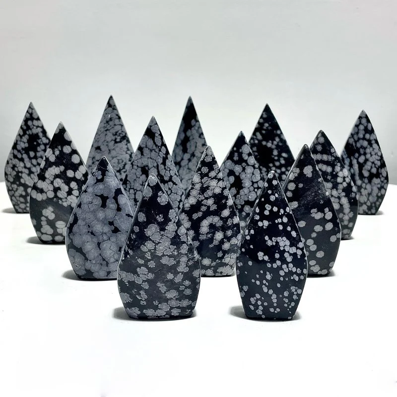 Snowflake Obsidian Arrow Head Shape Wholesale
