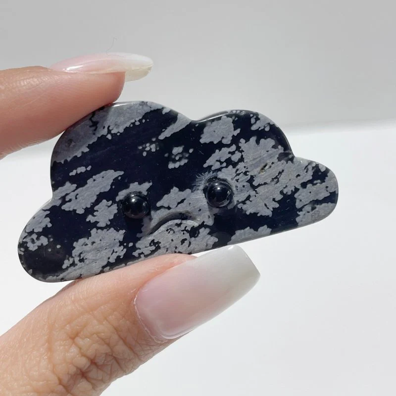3 Expressions Mixed Snowflake Obsidian Clouds Carving Wholesale - Image 4