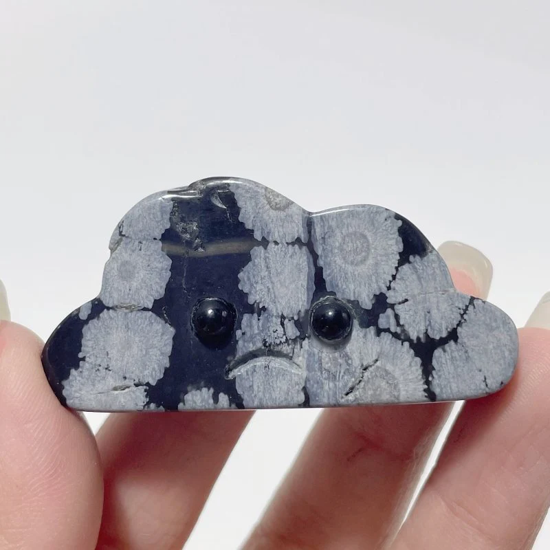 3 Expressions Mixed Snowflake Obsidian Clouds Carving Wholesale - Image 5