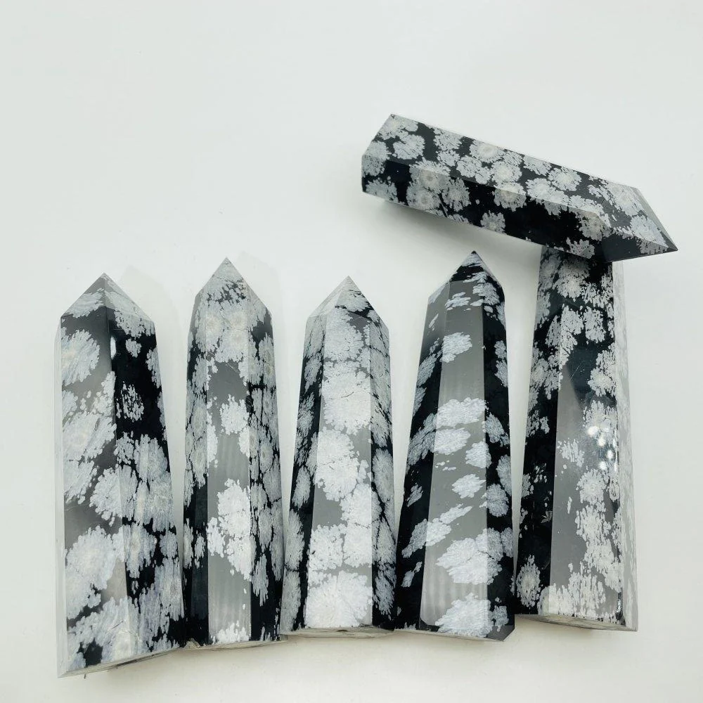Snowflake Obsidian Tower 4-6in Point Wholesale - Image 2