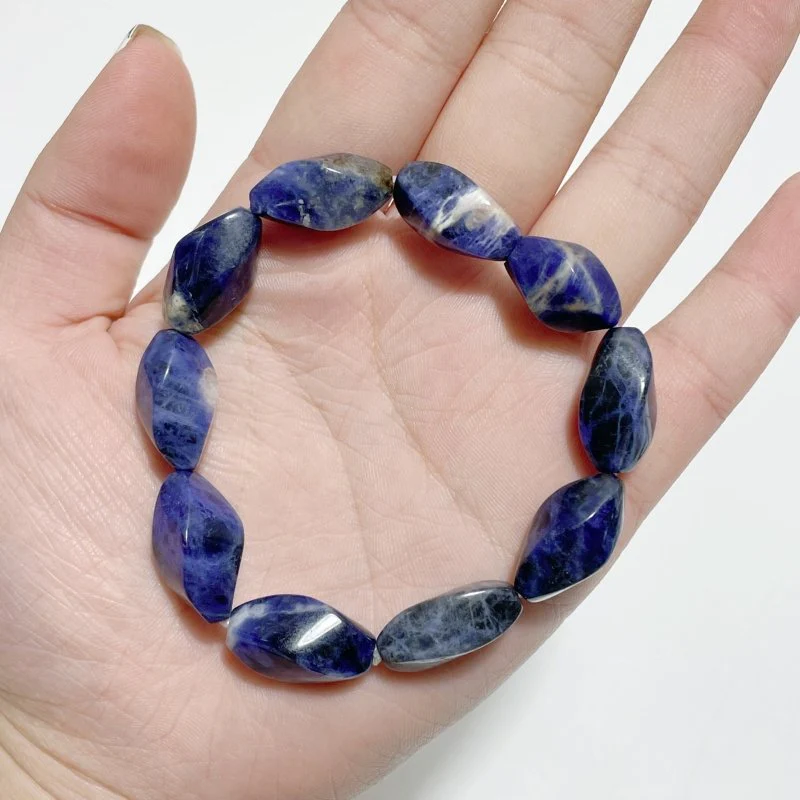 Sodalite Bracelets Flame Shape Twist Beads Wholesale