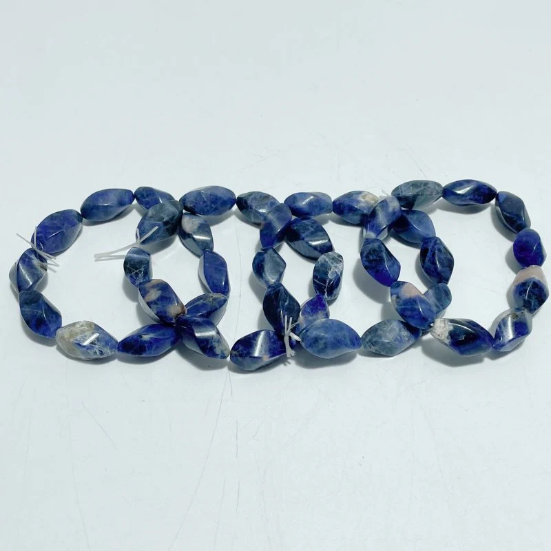 Sodalite Bracelets Flame Shape Twist Beads Wholesale - Image 3
