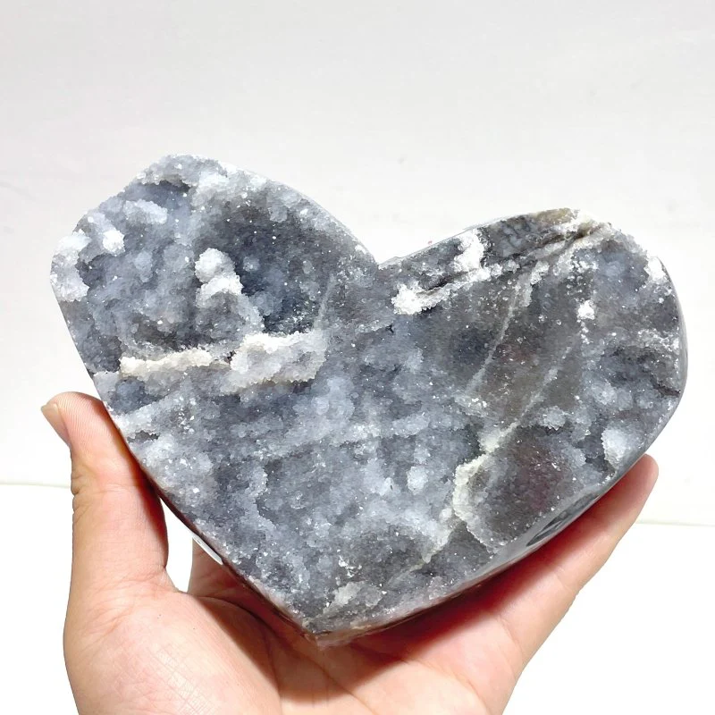 4 Pieces Sphalerite Heart With Stand - Image 3