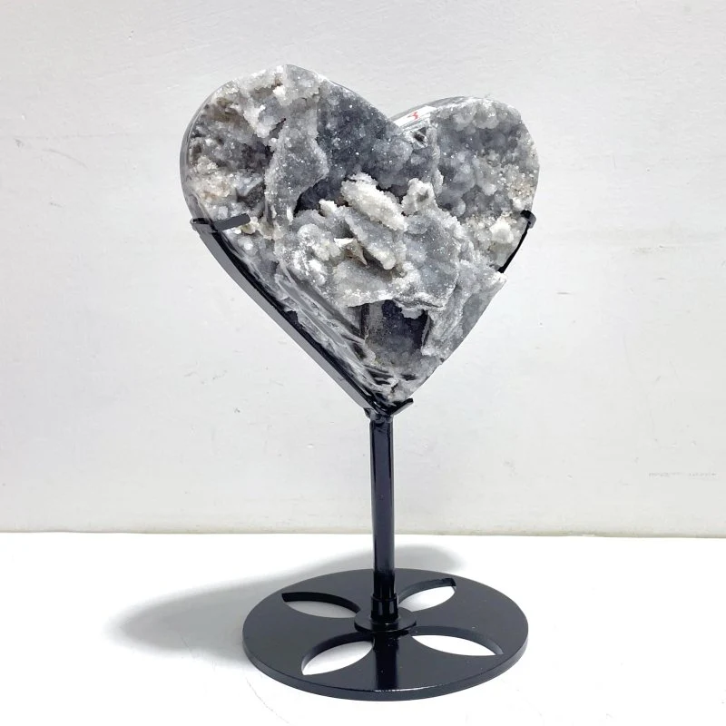 4 Pieces Sphalerite Heart With Stand - Image 5