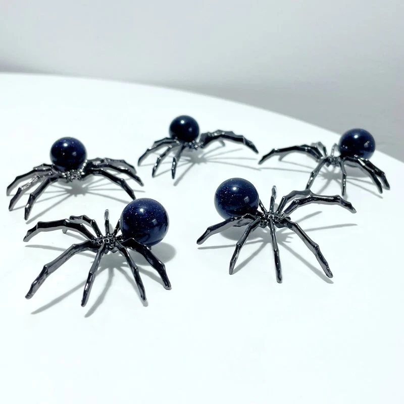 2 Types Sphere Spider Ornament Handmade Alloy Spider Wholesale - Image 4