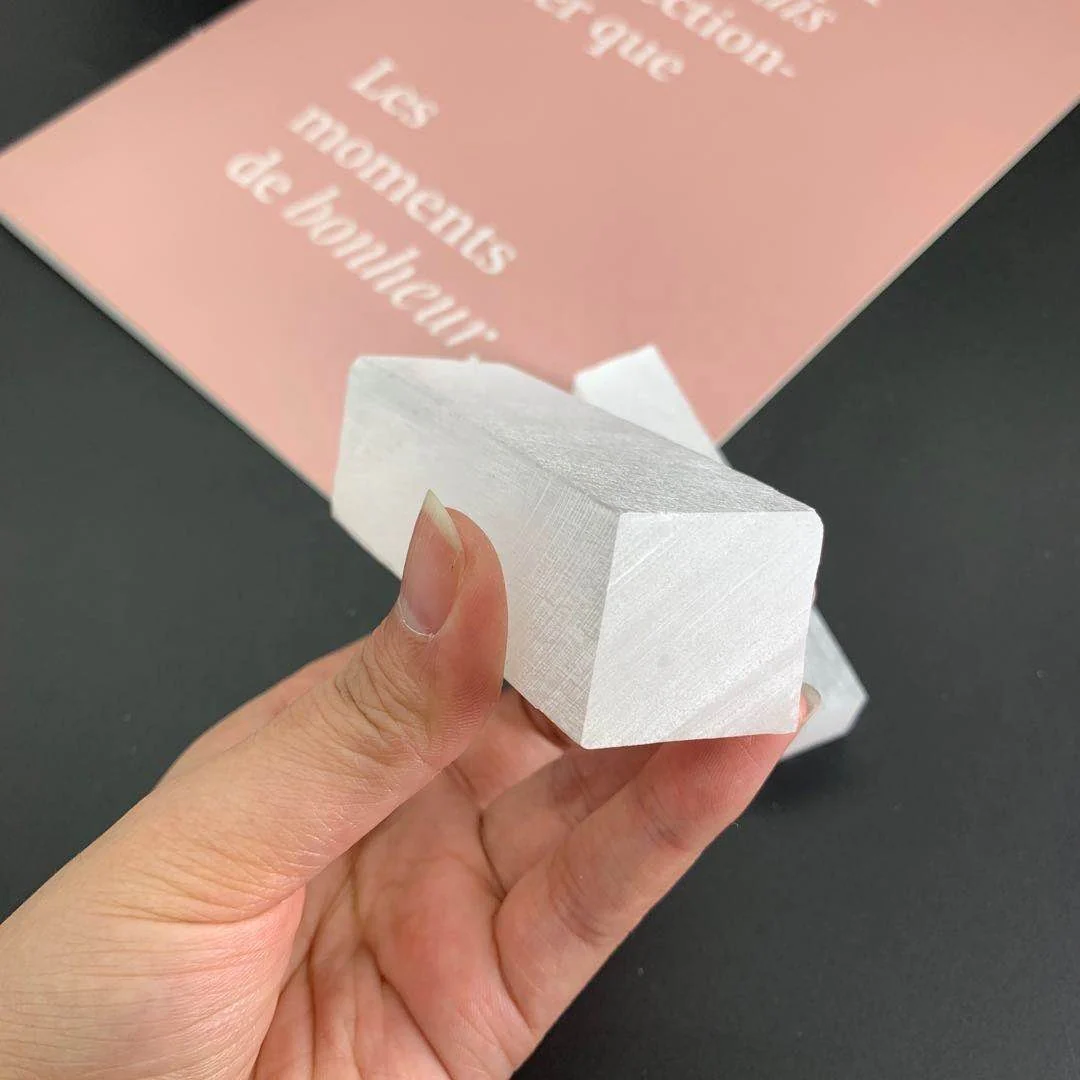 Square Raw Selenite Wand Quartz Wholesale - Image 2