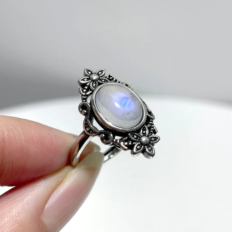 Sri Lanka Blue Moonstone Ring Crystal Wholesale - Image 2