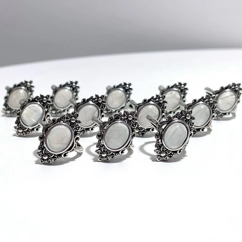 Sri Lanka Blue Moonstone Ring Crystal Wholesale - Image 3