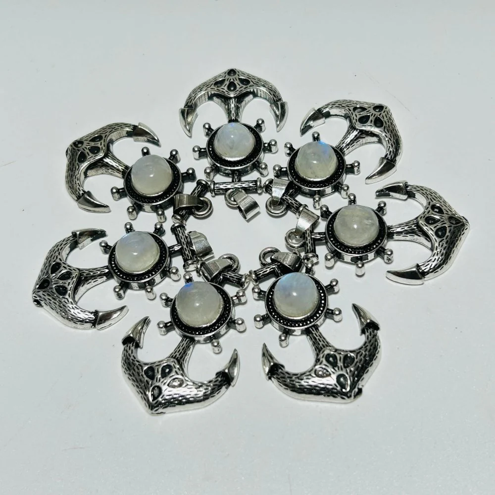 Sri Lanka Moonstone Anchor Shape Pendant Wholesale - Image 4