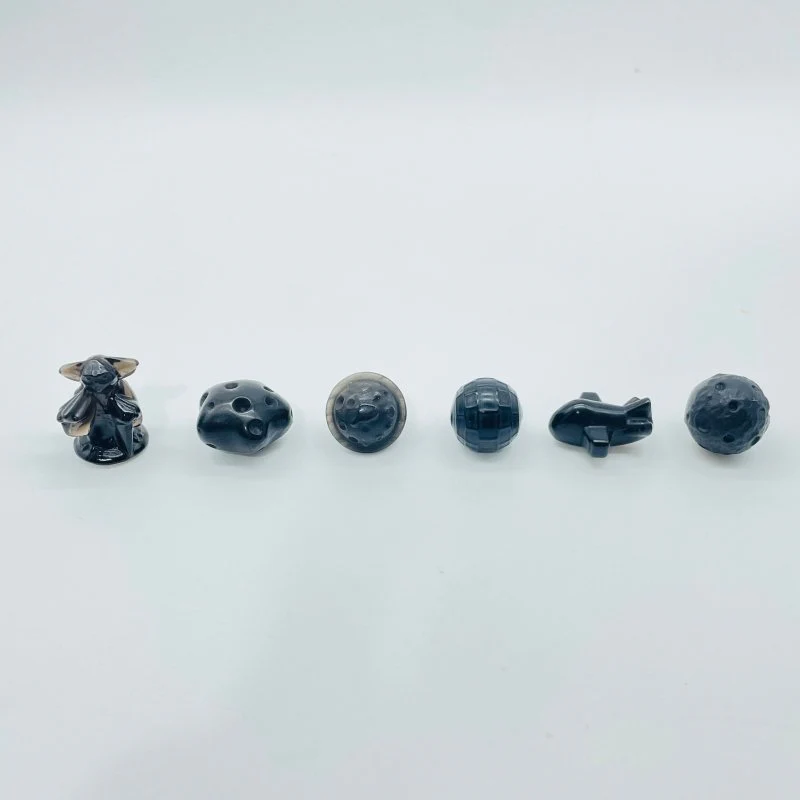 Star Wars Mini Black Obsidian Carving Wholesale Death Star Baby Yoda Starfighter