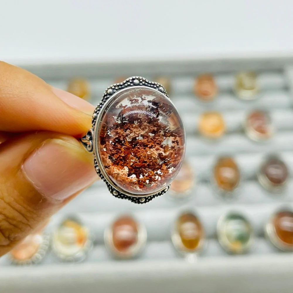 24 Pieces Sterling Silver Garden Quartz High Quality Different Styles Ring - Image 3
