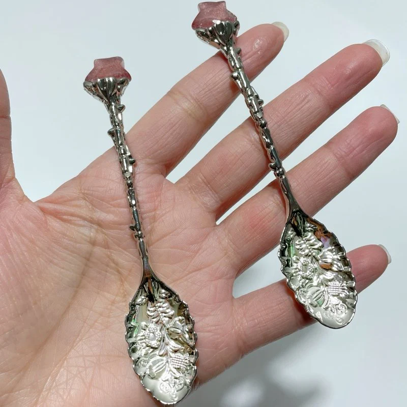 Strawberry Quartz Mini Star Coffee Spoon Wholesale - Image 3