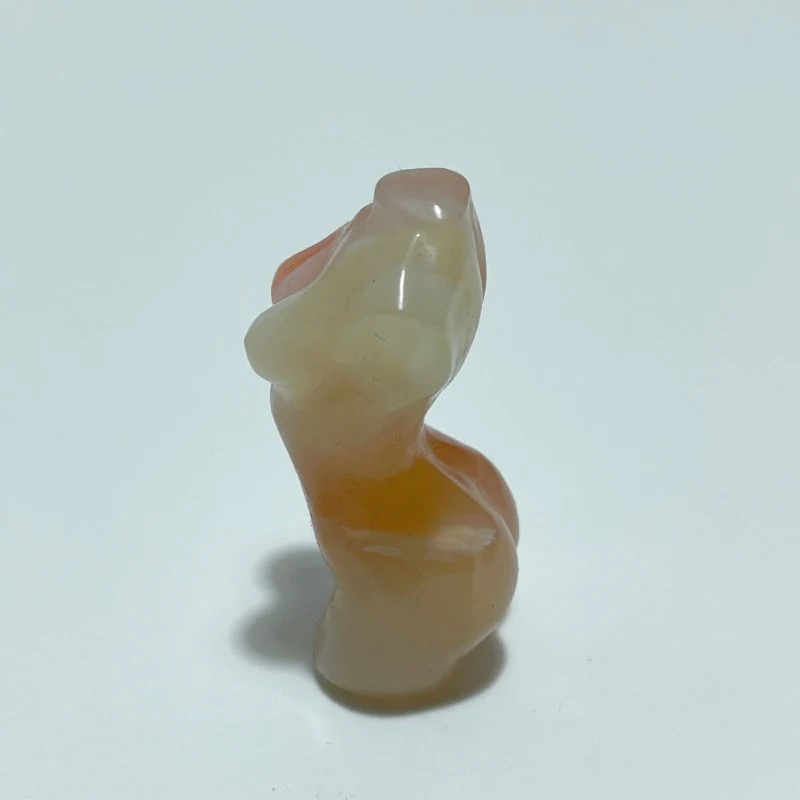 16 Pieces Stripe Agate Goddess Carving - Image 5