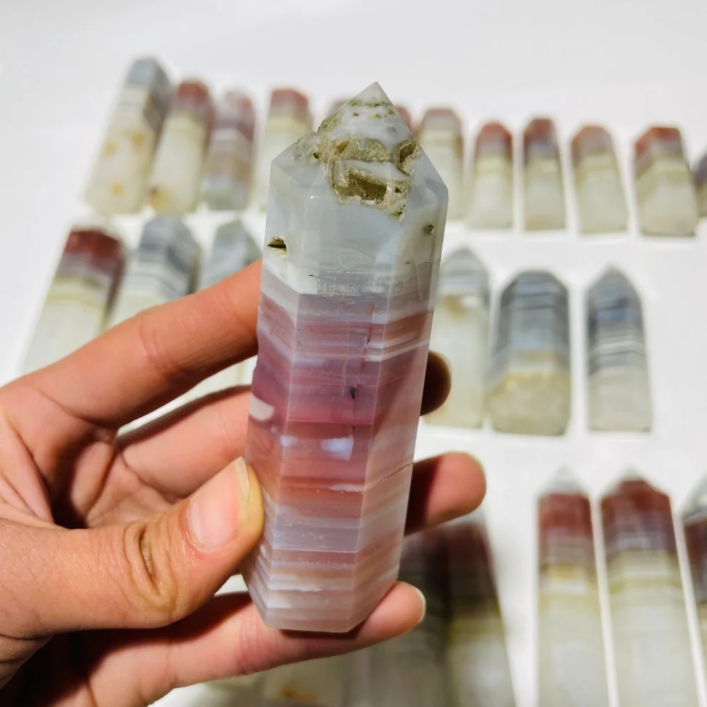 31 Pieces Stripe Agate Points - Image 2