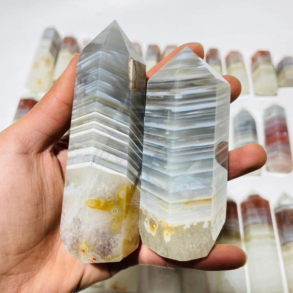 31 Pieces Stripe Agate Points - Image 3