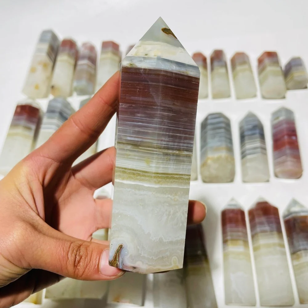 31 Pieces Stripe Agate Points - Image 4