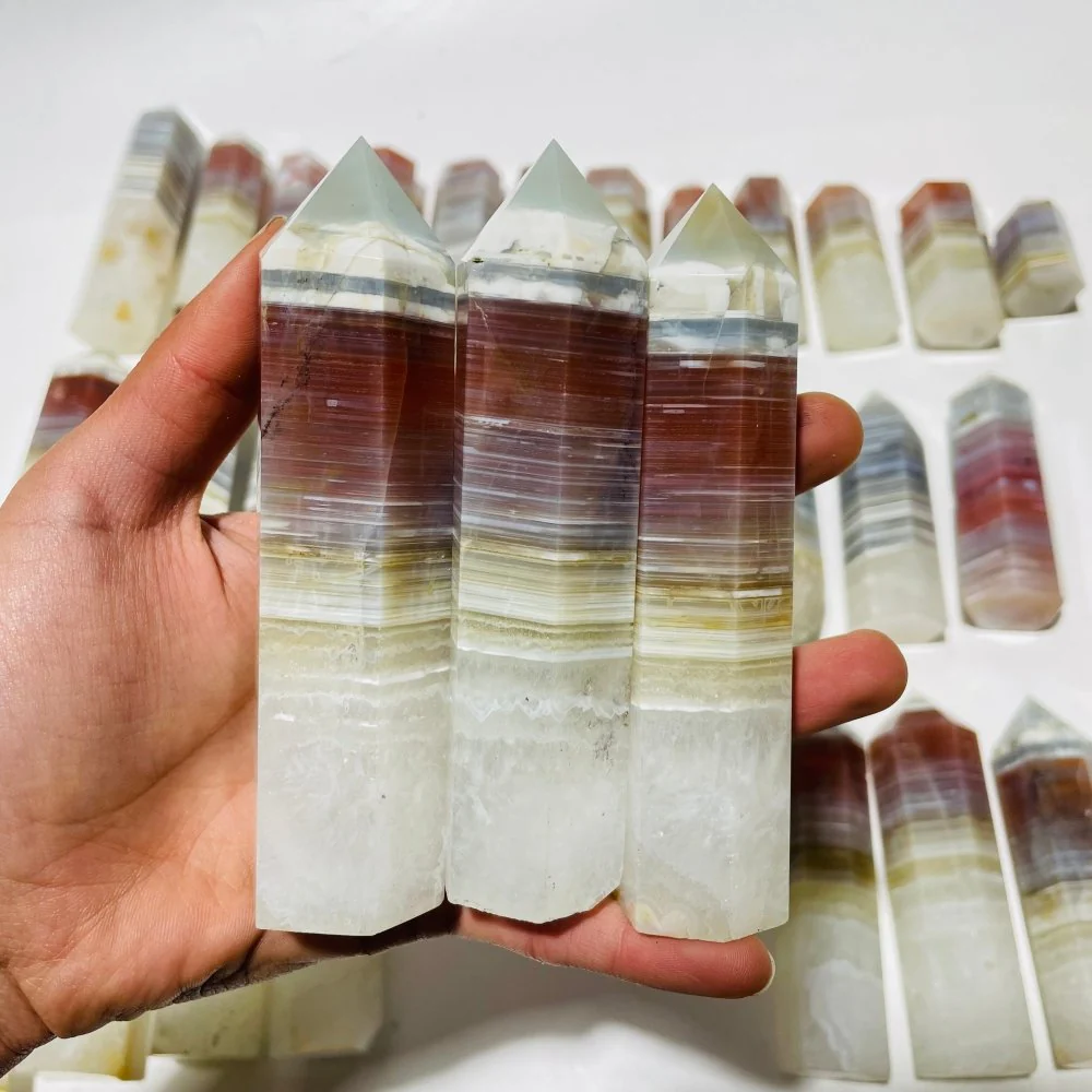 31 Pieces Stripe Agate Points - Image 5