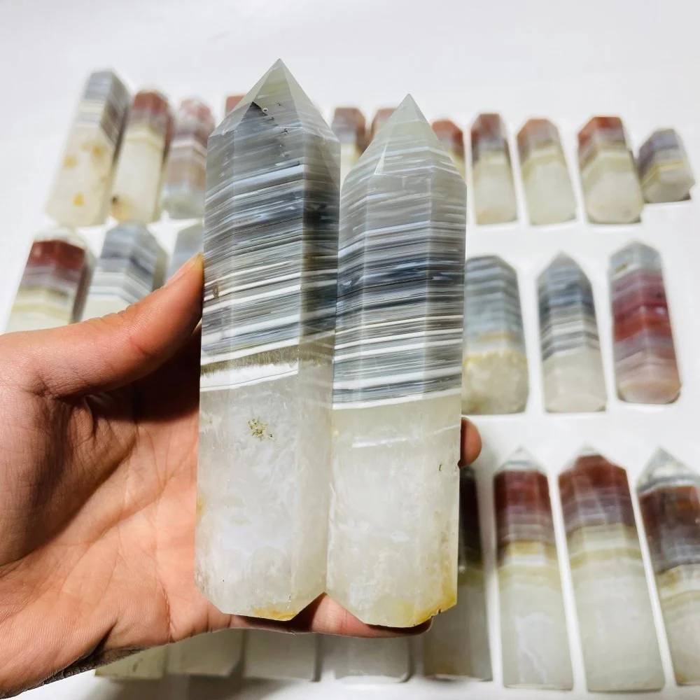 31 Pieces Stripe Agate Points - Image 6