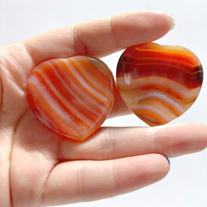 Carnelian Worry Stones Heart Wholesale