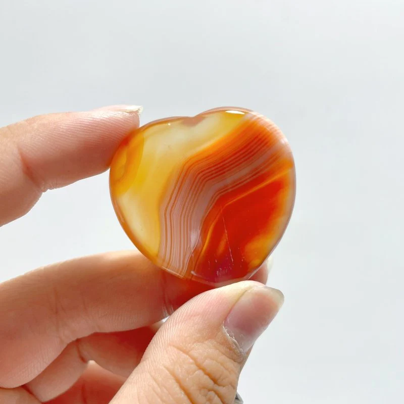 Carnelian Worry Stones Heart Wholesale - Image 4