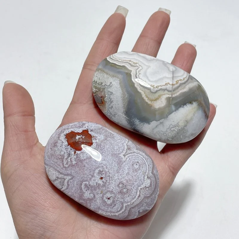 Stripe Morocco Agate Palm Stone Wholesale - Image 3