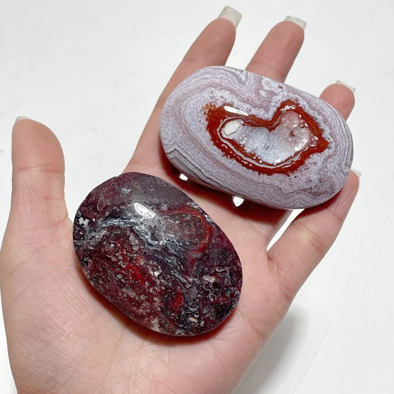 Stripe Morocco Agate Palm Stone Wholesale - Image 4