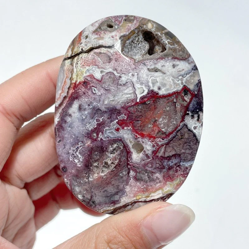 Stripe Morocco Agate Palm Stone Wholesale - Image 7