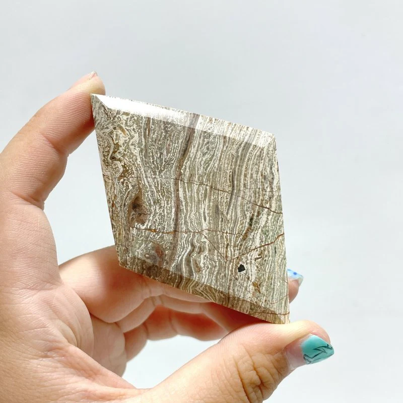 Stripe Ocean Jasper Rhombus Shaped Carving Wholesale - Image 2