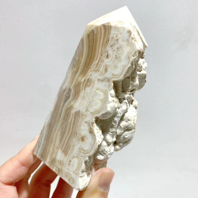 9 Pieces Stripe Yellow Calcite Points Raw Side - Image 2