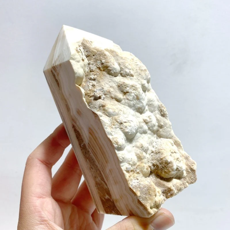 9 Pieces Stripe Yellow Calcite Points Raw Side - Image 4