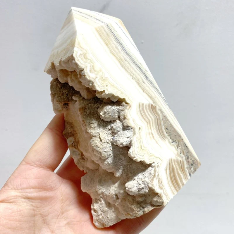 9 Pieces Stripe Yellow Calcite Points Raw Side - Image 6