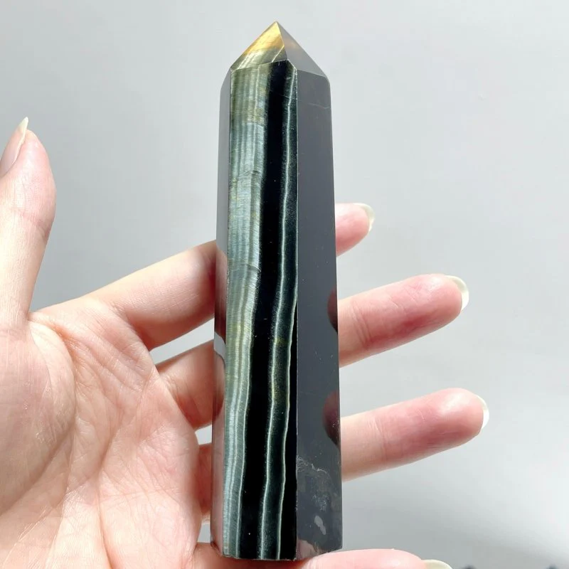 20 Pieces Fat Blue Tiger Eye Tower Points - Image 5