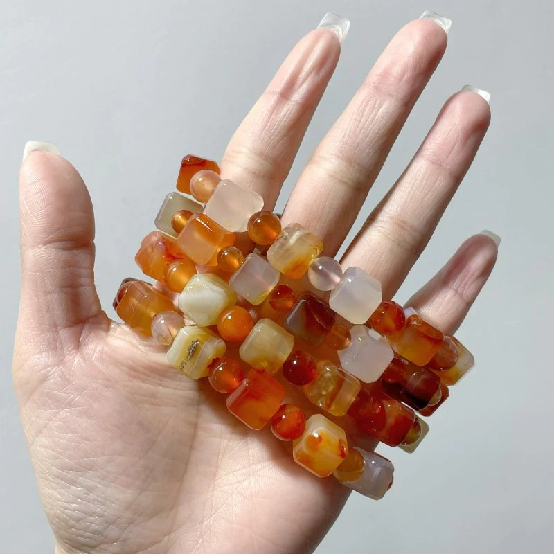 Sugar Cube Carnelian Bracelets Wholesale - Image 3