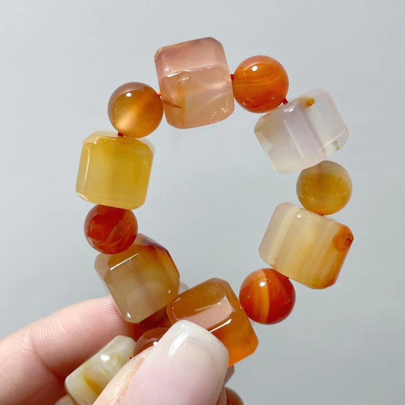 Sugar Cube Carnelian Bracelets Wholesale - Image 5
