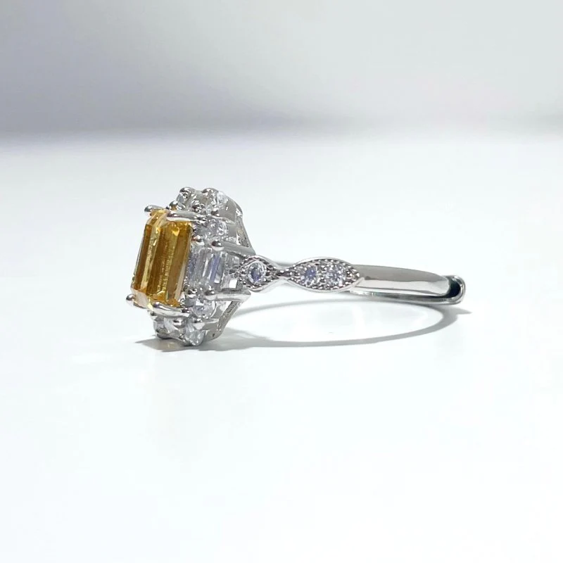 Sugar Cube Citrine Ring Wholesale - Image 3