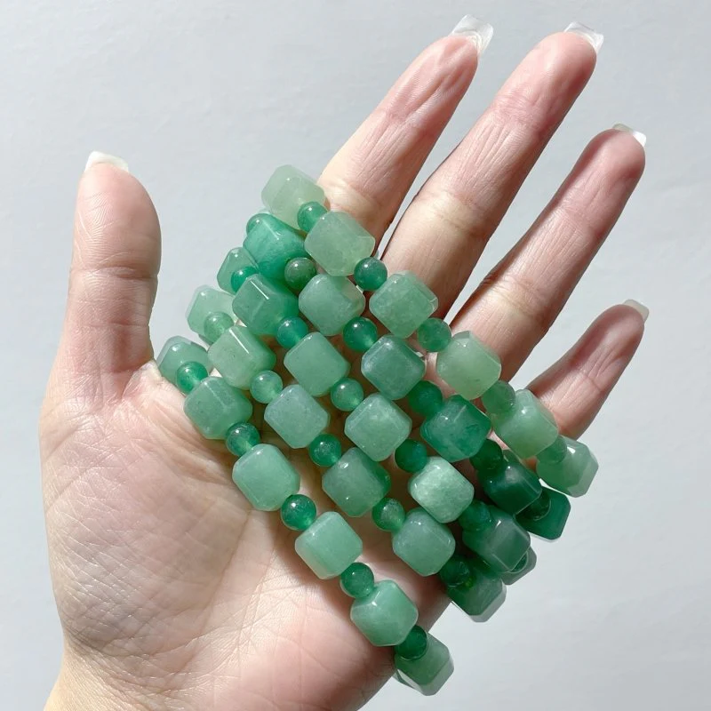 Sugar Cube Green Aventurine Bracelet Wholesale - Image 2