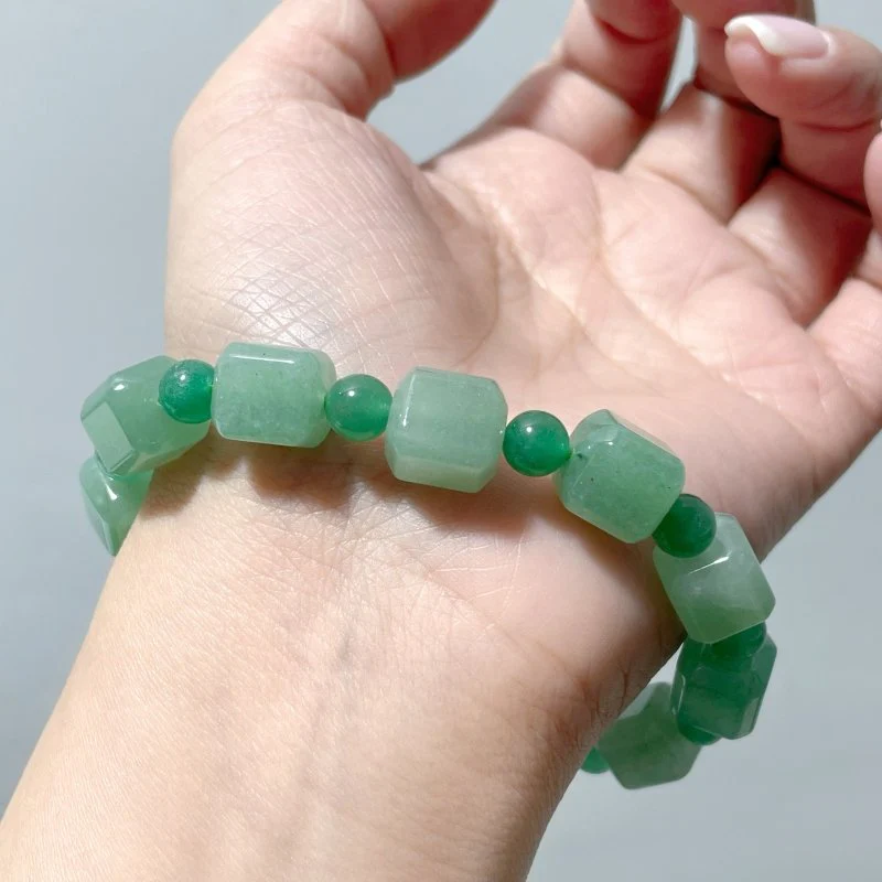 Sugar Cube Green Aventurine Bracelet Wholesale - Image 3