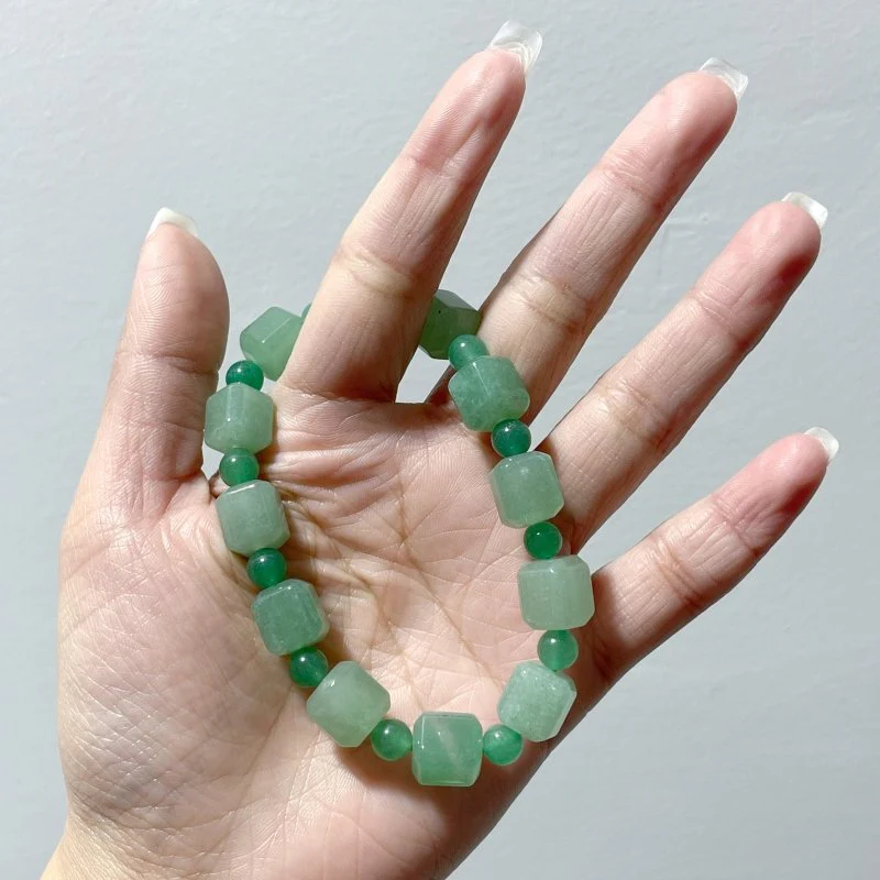 Sugar Cube Green Aventurine Bracelet Wholesale - Image 4