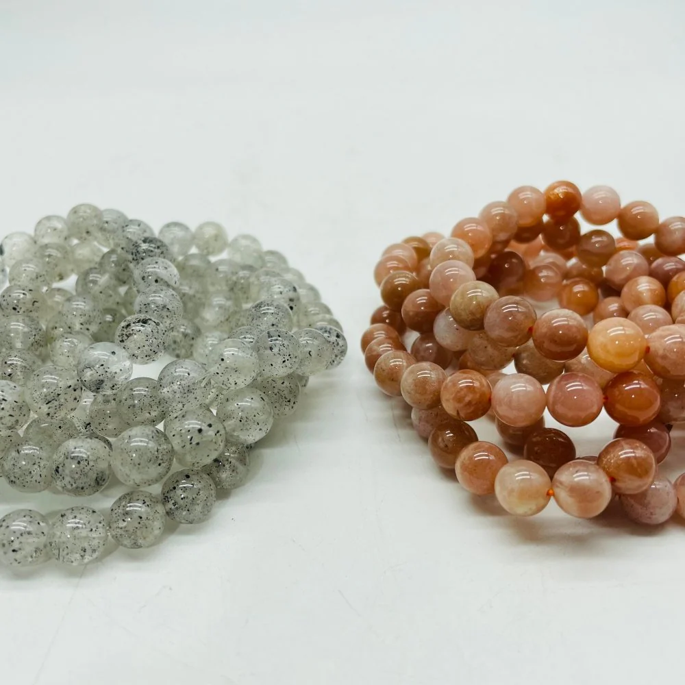 Sunstone & Black Mica Crystal Bracelet Wholesale - Image 2