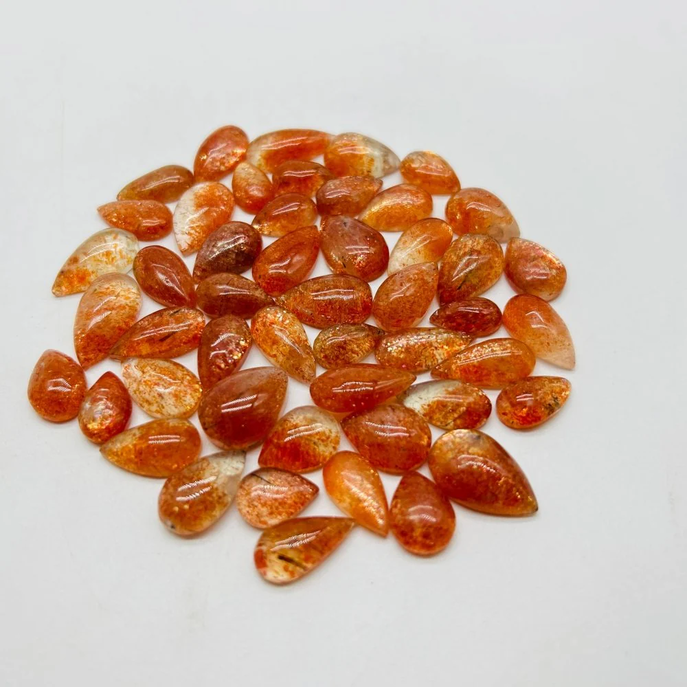 49 Pieces High Quality Sunstone Mini For DIY Teardrop Pendant - Image 4