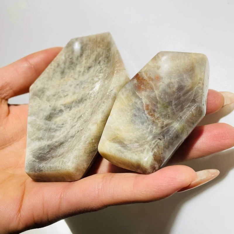 Sunstone Mixed Moonstone Coffin Carving Wholesale - Image 7