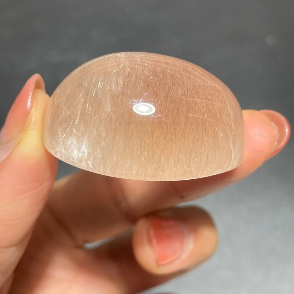 Super Clear Pink Silver Rutile Quartz Crystal - Image 4