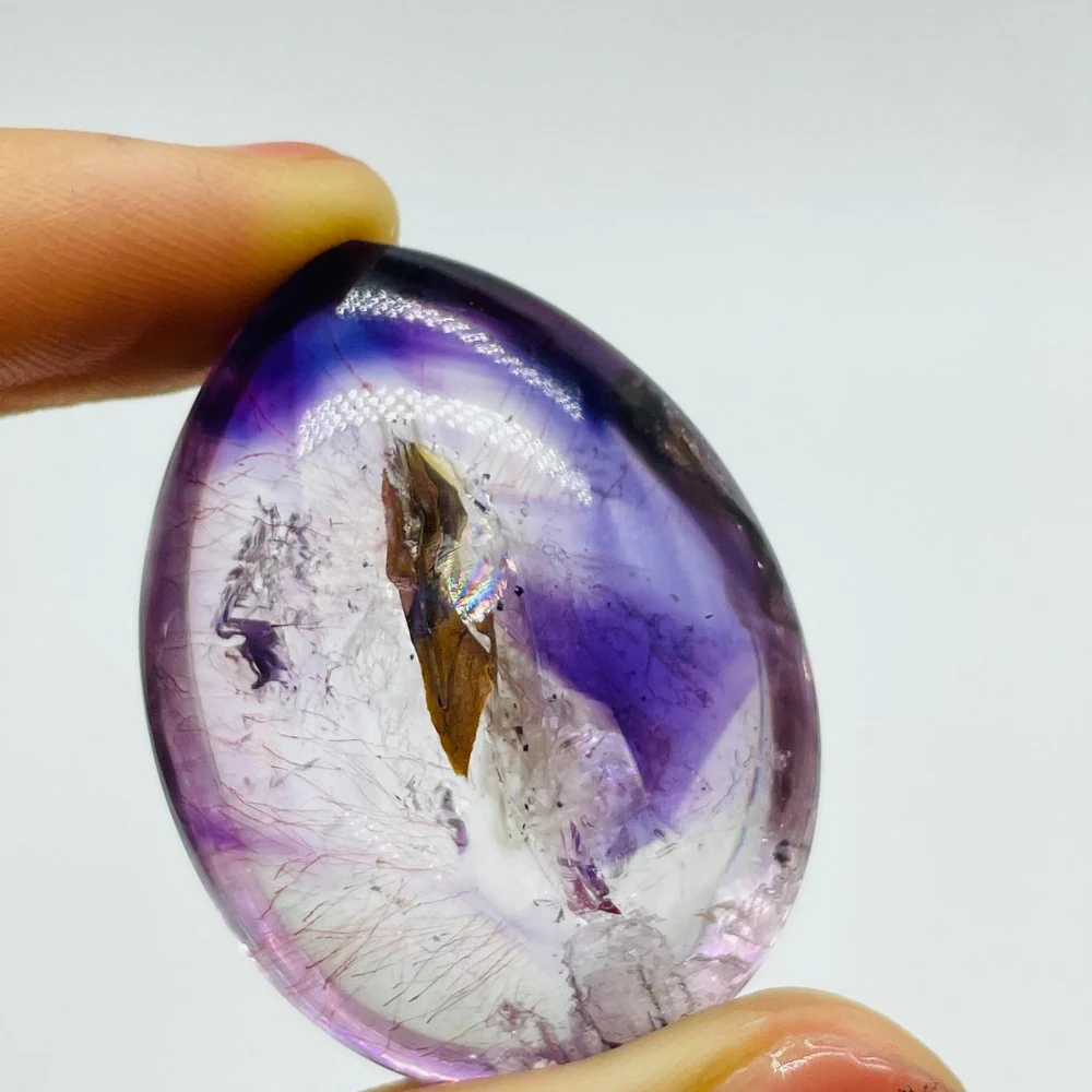 Super7 Amethyst Enhydro Crystal Teardrop Shape DIY Pendant - Image 4