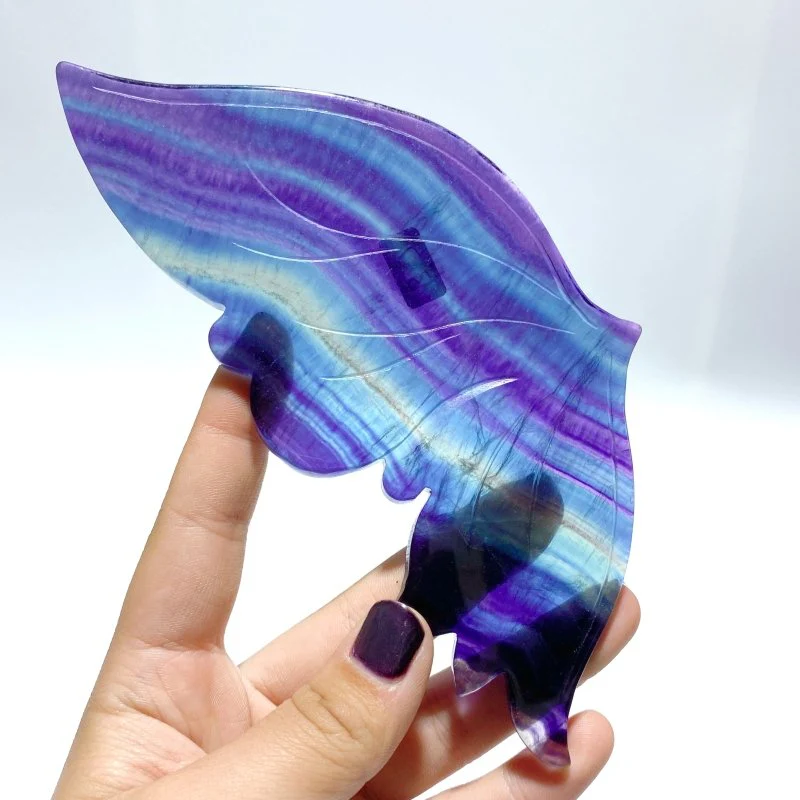 Symmetry Fluorite Butterfly Wing With Stand - Image 3