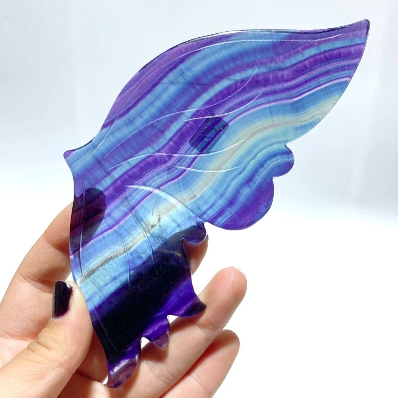 Symmetry Fluorite Butterfly Wing With Stand - Image 4