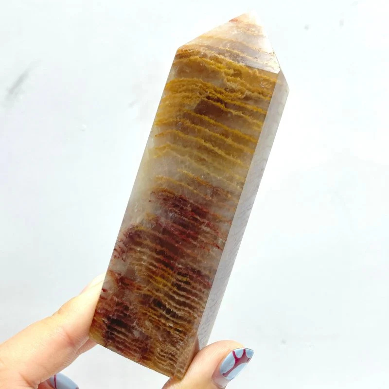 Thousand Layer Garden Quartz Four-sided Point Wholesale
