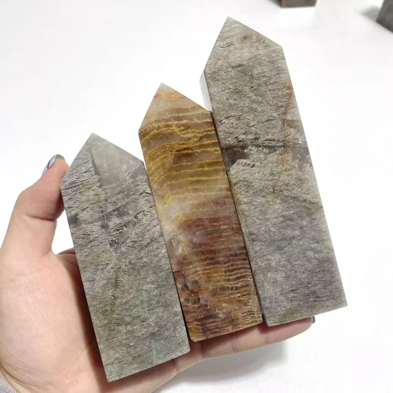 Thousand Layer Garden Quartz Four-sided Point Wholesale - Image 6